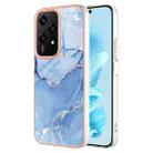 For Honor 200 Lite Global Electroplating Marble Dual-side IMD Phone Case(Blue 018) - 1