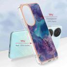 For Honor X7b 4G / 5G Electroplating Marble Dual-side IMD Phone Case(Purple 016) - 2