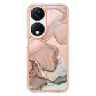 For Honor X7b 4G / 5G Electroplating Marble Dual-side IMD Phone Case(Rose Gold 015) - 3