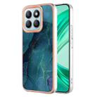 For Honor X8b Electroplating Marble Dual-side IMD Phone Case(Green 017) - 1
