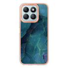 For Honor X8b Electroplating Marble Dual-side IMD Phone Case(Green 017) - 3