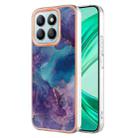 For Honor X8b Electroplating Marble Dual-side IMD Phone Case(Purple 016) - 1
