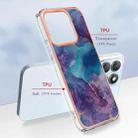 For Honor X8b Electroplating Marble Dual-side IMD Phone Case(Purple 016) - 2
