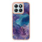 For Honor X8b Electroplating Marble Dual-side IMD Phone Case(Purple 016) - 3