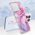 For Honor X8b Electroplating Marble Dual-side IMD Phone Case(Pink 013) - 2