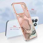For Honor X8b Electroplating Marble Dual-side IMD Phone Case(Rose Gold 015) - 2