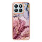 For Honor X8b Electroplating Marble Dual-side IMD Phone Case(Rose Red 014) - 3