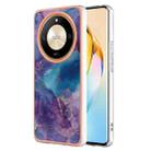 For Honor X9b Electroplating Marble Dual-side IMD Phone Case(Purple 016) - 1