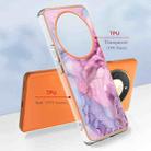 For Honor X9b Electroplating Marble Dual-side IMD Phone Case(Pink 013) - 2