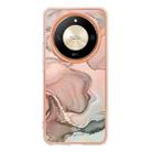 For Honor X9b Electroplating Marble Dual-side IMD Phone Case(Rose Gold 015) - 3