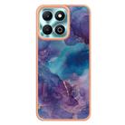 For Honor X6b Electroplating Marble Dual-side IMD Phone Case(Purple 016) - 3