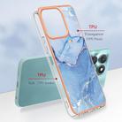 For Honor X6b Electroplating Marble Dual-side IMD Phone Case(Blue 018) - 2