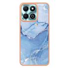 For Honor X6b Electroplating Marble Dual-side IMD Phone Case(Blue 018) - 3