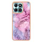 For Honor X6b Electroplating Marble Dual-side IMD Phone Case(Pink 013) - 3