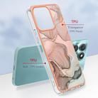 For Honor X6b Electroplating Marble Dual-side IMD Phone Case(Rose Gold 015) - 2