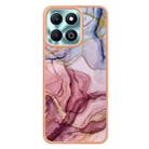 For Honor X6b Electroplating Marble Dual-side IMD Phone Case(Rose Red 014) - 3