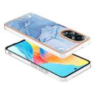 For OPPO A58 4G Electroplating Marble Dual-side IMD Phone Case(Blue 018) - 3