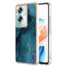 For OPPO A79 5G Global Electroplating Marble Dual-side IMD Phone Case(Green 017) - 1