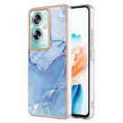 For OPPO A79 5G Global Electroplating Marble Dual-side IMD Phone Case(Blue 018) - 1