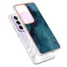 For OPPO Reno12 Pro Global Electroplating Marble Dual-side IMD Phone Case(Green 017) - 3