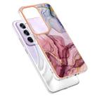 For OPPO Reno12 Pro Global Electroplating Marble Dual-side IMD Phone Case(Rose Red 014) - 3