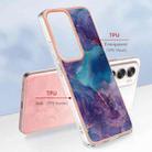 For OPPO Reno12 Global Electroplating Marble Dual-side IMD Phone Case(Purple 016) - 2