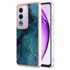 For OPPO A80 5G / A3 Pro Global Electroplating Marble Dual-side IMD Phone Case(Green 017) - 1
