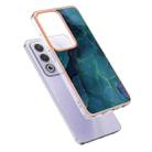 For OPPO A80 5G / A3 Pro Global Electroplating Marble Dual-side IMD Phone Case(Green 017) - 3