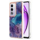 For OPPO A80 5G / A3 Pro Global Electroplating Marble Dual-side IMD Phone Case(Purple 016) - 1