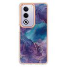 For OPPO A80 5G / A3 Pro Global Electroplating Marble Dual-side IMD Phone Case(Purple 016) - 2