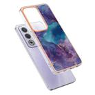 For OPPO A80 5G / A3 Pro Global Electroplating Marble Dual-side IMD Phone Case(Purple 016) - 3