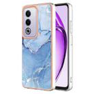 For OPPO A80 5G / A3 Pro Global Electroplating Marble Dual-side IMD Phone Case(Blue 018) - 1