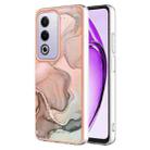 For OPPO A80 5G / A3 Pro Global Electroplating Marble Dual-side IMD Phone Case(Rose Gold 015) - 1