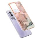 For OPPO A80 5G / A3 Pro Global Electroplating Marble Dual-side IMD Phone Case(Rose Gold 015) - 3