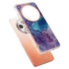 For OPPO Reno12 F 5G Electroplating Marble Dual-side IMD Phone Case(Purple 016) - 3