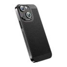 For iPhone 14 Plus Ice Sense Heat Dissipation Electroplating PC Phone Case(Black) - 1