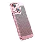 For iPhone 14 Plus Ice Sense Heat Dissipation Electroplating PC Phone Case(Rose Gold) - 1