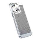 For iPhone 14 Plus Ice Sense Heat Dissipation Electroplating PC Phone Case(Silver) - 1