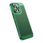 For iPhone 14 Pro Max Ice Sense Heat Dissipation Electroplating PC Phone Case(Green) - 1