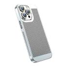 For iPhone 13 Pro Max Ice Sense Heat Dissipation Electroplating PC Phone Case(Silver) - 1