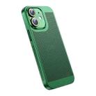 For iPhone 12 Ice Sense Heat Dissipation Electroplating PC Phone Case(Green) - 1