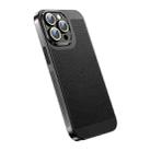 For iPhone 12 Pro Max Ice Sense Heat Dissipation Electroplating PC Phone Case(Black) - 1