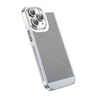 For iPhone 11 Pro Max Ice Sense Heat Dissipation Electroplating PC Phone Case(Silver) - 1