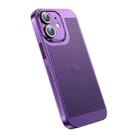 For iPhone 11 Ice Sense Heat Dissipation Electroplating PC Phone Case(Purple) - 1