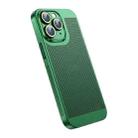 For iPhone 11 Pro Ice Sense Heat Dissipation Electroplating PC Phone Case(Green) - 1
