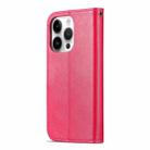 For iPhone 16 Pro AZNS Sheepskin Texture Flip Leather Phone Case(Red) - 3