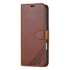 For iPhone 17 Pro Max AZNS Sheepskin Texture Flip Leather Phone Case(Brown) - 2