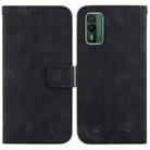 For Nokia C12 Double 8-shaped Embossed Leather Phone Case(Black) - 1