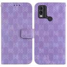 For Nokia G22 Double 8-shaped Embossed Leather Phone Case(Purple) - 1
