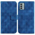 For Nokia X30 Double 8-shaped Embossed Leather Phone Case(Blue) - 1